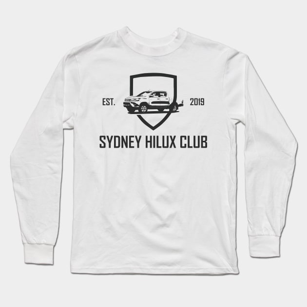 Sydney Hilux Club White Long Sleeve T-Shirt by SydneyHiluxClub